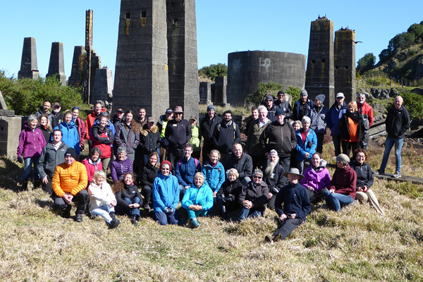 Sanctuaries of NZ Matakohe Limestone Island fieldtrip participants