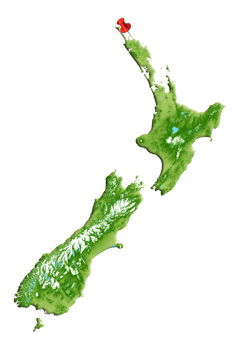 Location of Whakaangi Landcare Trust