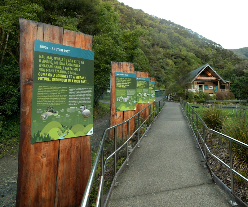 Entrance to the Brook Waimārama Sanctuary